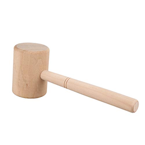 Ejoyous Leder Schnitzhammer - Nylon Hammer Mit Holzgriff Für Handwerk