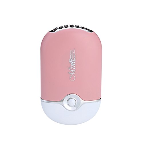 Mini Ventilator USB Ventilator Klimaanlage für Trocknen Nägel und Wimpern (Pink)