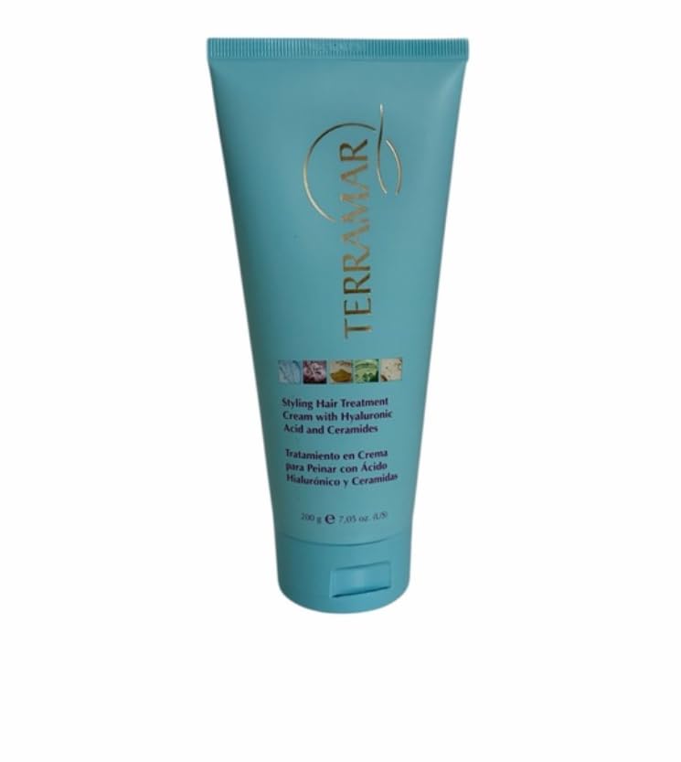 Terramar Styling Hair Treatment Cream with Hyaluronic Acid and Ceramides, Gel Form, All Hair Types, 2.2 Fl Oz