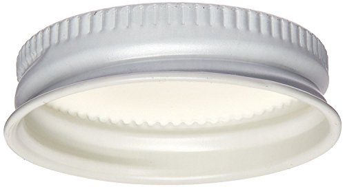 FastRack White Metal Growler Caps 38mm Fits Most 1/2 and 1 Gallon Jugs, Made in USA - Beer/Kombucha/Homebrew Bottle (12)
