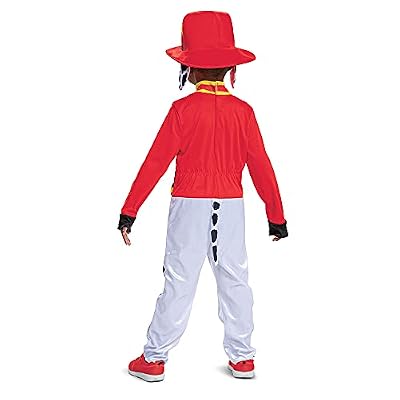 Disguise Paw Patrol Marshall Costume Hat and Jumpsuit for Boys, Paw Patrol Movie Character Outfit with Badge, Classic Toddler Size S (2T)
