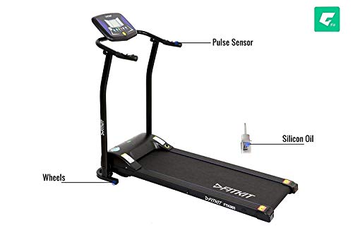 Image of Fitkit FTK065 (2HP Peak) Motorized Treadmill with Free Dietitian, Trainer Led Sessions, Doctor Consultation and Installation Services