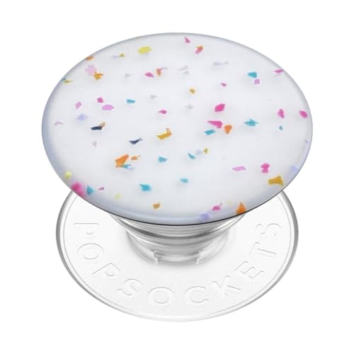 Image of PopSockets: PopGrip - Expanding Stand and Grip with a Swappable Top for Smartphones and Tablets - Circus Regrind White