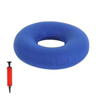 ArrErr Inflatable Seat Cushions Inflatable Hemorrhoid Pillows Breathable Donut Pillow for Tailbone Pain Bed Sores Office Chair Computer Desk Chair Wheelchair Postpartum Car Seat Travel Airplane