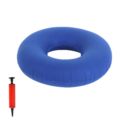 ArrErr Inflatable Seat Cushions Inflatable Hemorrhoid Pillows Breathable Donut Pillow for Tailbone Pain Bed Sores Office Chair Computer Desk Chair Wheelchair Postpartum Car Seat Travel Airplane
