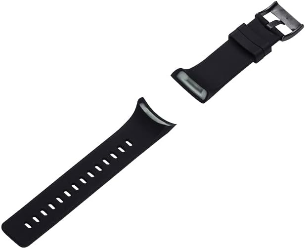 Watch Band Compatible with Suunto Spartan Ultra HR, Classic Soft Rubber Replacement Wrist Strap for Suunto Spartan Ultra HR Smart Watch (Black)