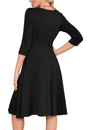 rumia women39s cocktail dresses 34 sleeve vintage wedding guest dress xs-3xl