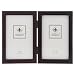 Lawrence Frames 755946D Espresso Wood Hinged Double Picture Frame, 4 by 6-Inch