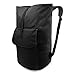 Laundry Bag Backpack for College and Camp with Carry Handles and Adjustable Shoulder Straps, Extra Large Heavy Duty Nylon Dirty Laundry Hamper with Drawstring for Dorm and Laundromat 24” x 30”