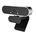 Produktbild Jialisita HD 1080P Webcam mit Mikrofon, PC Kamera für Videochat und Aufnahme, Live-Streaming, Weitwinkel USB-Anschluss, kompatibel mit Windows, Mac und Android