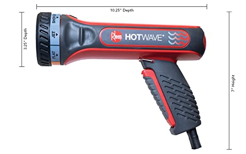 Rheem Pulverizador de bocal de mangueira aquecida multiuso HotWave, vermelho