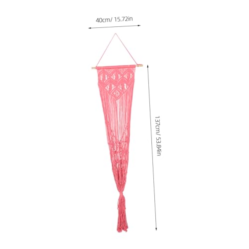 Corde de coton en rangement mural macramé pour ranger les doudous