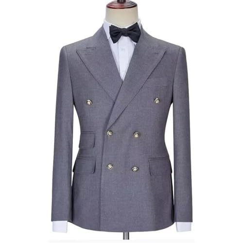 Men Business Blazer Peak Lapel Casual Suit Jacket for Wedding or Formal Events2