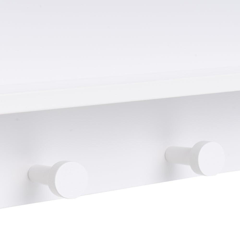 LOLAhome Appendiabiti da parete per bambini design nuvola bianco 48 cm 4 ganci