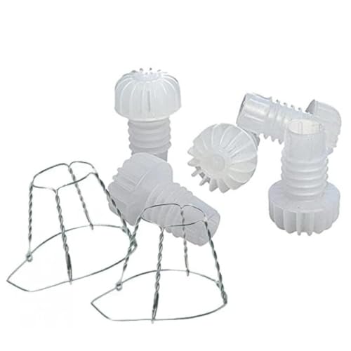 100 PZ - Tappi a fungo per vino e spumante rigati 5 alette + gabbiette fermatappo 4 fili zincate - Kit per tappare le bottiglie per vino e spumante come EMILIANE O BORDOLESEI - Kit da 100 pz fai da te