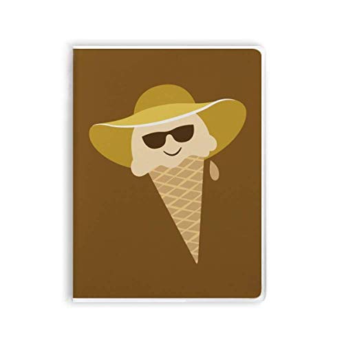 Carnet de notes chapeau lunettes couverture souple journal intime