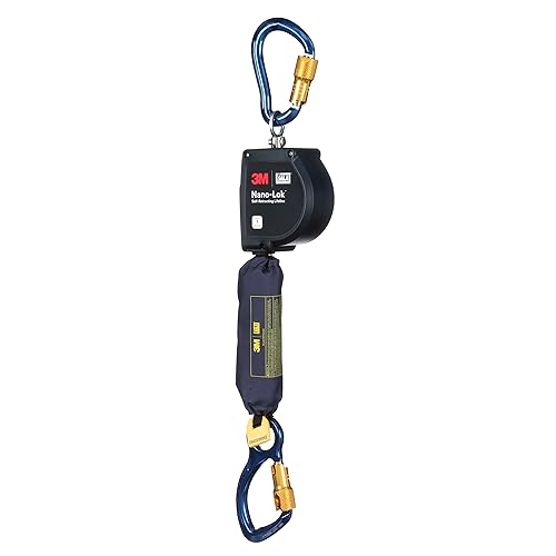 3M DBI-SALA Nano-Lok XL Self-Retracting Lifeline with Aluminum Carabiner 3100593, Web, Aluminum Carabiner, 11 ft., Class 1 ANSI by 3M - Used condition - Image 4