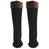 Yardenfun Calcetines Térmicos para Botas de Lluvia Hombre Forros Cálidos de Polar para Invierno Alta Caña Talla 43-44 Resistentes al Agua para Pesca Caza y Senderismo en Clima Frío