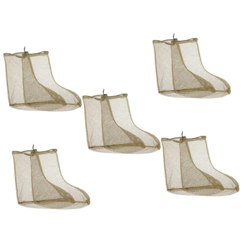 Couvre-pieds de moustiques BESTonZON en maille vert armée pour camping et jungle x5 paires