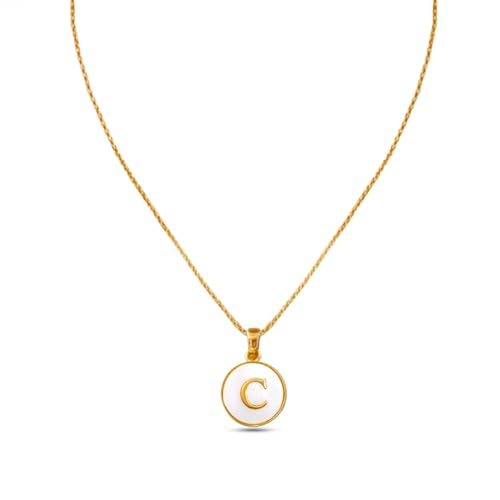 Image of Rubans Demi Fine Stainless Steel Alphabet Pendant CZ Gift for Women & Girls
