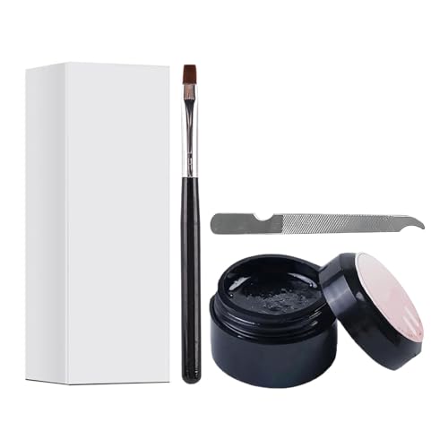 Nail Gel Repair Kit - Manicure Tools, Strengthener Solution for Nails | Nail Mender Set for Cracked, Broken, Split Natural Nails, Home Quick Fix for Nail Damage, Nail Repair Kit