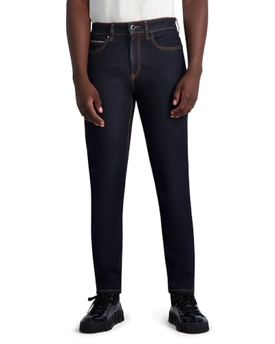 KARL LAGERFELD Men's Leather Pocket Exposed Zipper Pant2