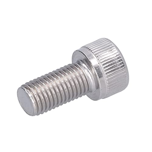 Image of Hex Bolt, 1.25mm Fine Pitch M10 4Pcs Socket Screw Bright Finish -70 Stainless Steel for Construction for DIY Jobs for Automotive Industry(M10*20)