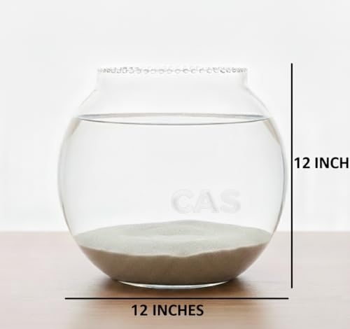 Image of CAS 1L to 14L Glass Fish Bowl (12 inches, Surface (Glass)) 13.5 litres