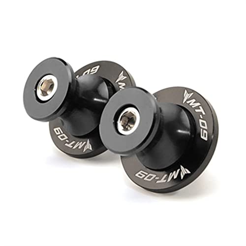 Bobines de bras oscillant 6mm en alu noir pour Yamaha MT09 SP