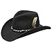 Produktbild Stetson Amasa Westernhut Wollfilz Damen/Herren - Filzhut wasserabweisend - Cowboyhut Made in USA - Rodeohut Packable - Wollfilzhut Sommer/Winter - Hut schwarz M (56-57 cm)