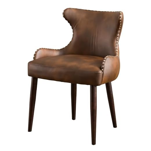 Roundhill Furniture Viking Tufted Button Back barrel chair with Nailhead, Brown, Single