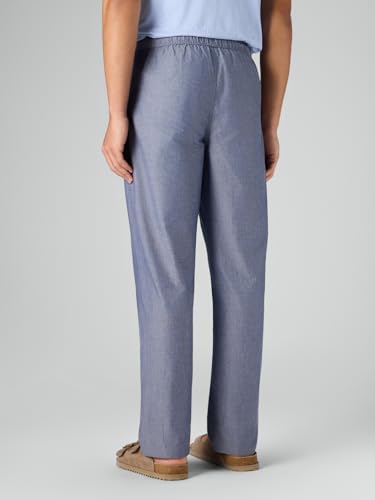 Image of XYXX Ultra-Breathable Solid Cotton Chambray Pyjamas For Men