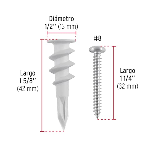 Taquete de plástico de 1/2 8 Imagen adicional
