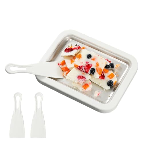 ETUCYNG Rollo de, bandeja de yogur casera – con 2 espátulas para hacer yogur, para adultos, hogar, cocina, fiesta, reunión familiar, vacaciones al aire libre