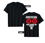 Passenger Instructions Press Em Here Funny Motorcycle Biker T-Shirt