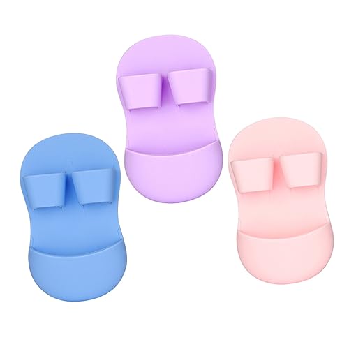 Gogogmee 3pcs Face Scrubbers Facial Cleansing Brush Set Silicone Bristles for Women