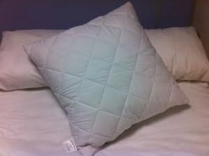 The Bettersleep Company Continental Square Euro Pillow Protector Pair 65cm x 65cm (26") Luxury Hotel Quality Cotton Percale with Zip Closure
