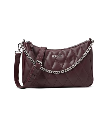 Nine West Peetra Mini Top Zip Crossbody Merlot One Size