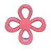 Nuby Fun Loops Teether - Flower-Shaped Infant Teething Toy for Babies - 3+ Months - Pink and Purple