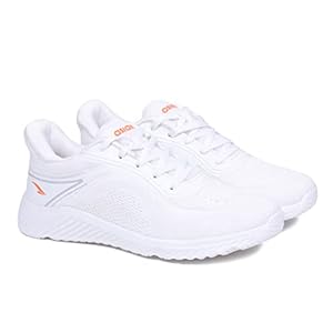 ASIAN Delta-20 Wonder Sports Running,Walking & Gym Shoes with Casual Sneaker Lightweight Lace-Up Shoes for Men’s & Boy’s, White – 9 UK