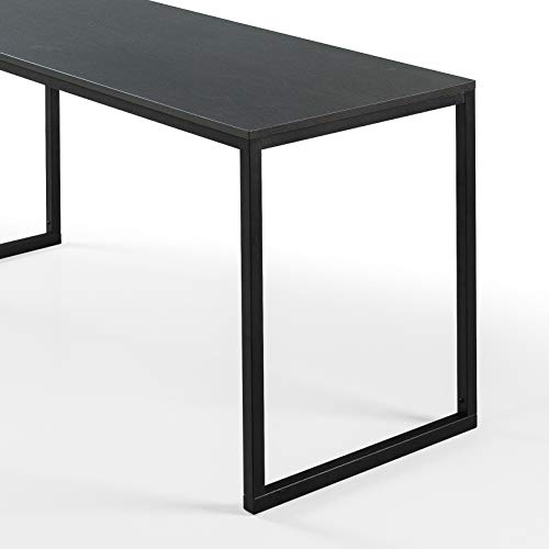 Image of Zinus Jennifer Desk Table 160 x 61 x 74 cm - Office Desk in Metal and Wood - Multipurpose Table - Dark Espresso Brown