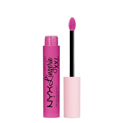NYX PROFESSIONAL MAKEUP Lip Lingerie XXL Matte Liquid Lipstick - Knockout (Bubblegum Pink)