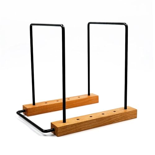 Almacenamiento de CD y discos de vinilo soporte de mesa de madera natural 2
