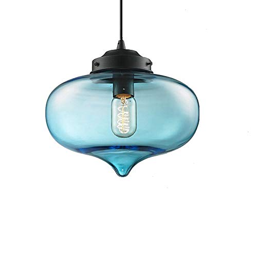 Huahan Haituo Huahan Haituo Modern Village multicolor pantalla de vidrio colgante Loft techo colgante de luz para sala de estar del restaurante del dormitorio