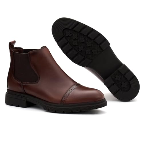 Image of Arkbird Men's Dress Boots Genuine Leather Ankle Boot for Men Classic Casual Oxford Style Footwear