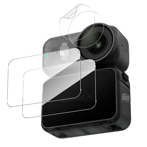 【2+2セット】For DJI Osmo Nano ガラスフィルム(2枚)+カメラフィルム(2枚) Mosasa 保護フィルム 衝撃吸収 9H硬度 飛散防止 2.5Dラウンドエッジ 自動吸着 気泡ゼロ 高透過率 高感度