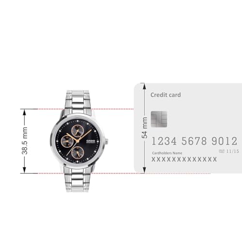 Image of Casio Enticer Ladies LTP-SN6KD-1A Analog Black Dial Watch (A2491)