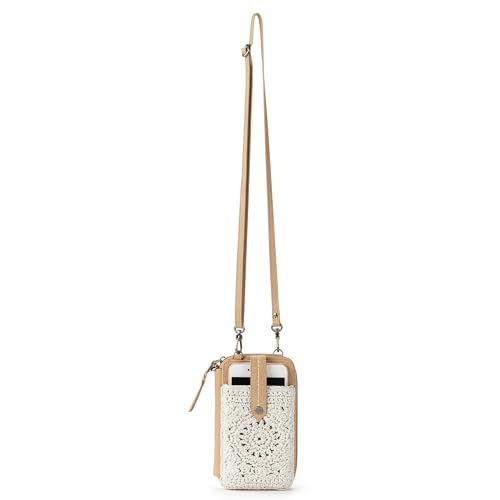 The Sak Silverlake N/S Smartphone Crossbody, Natural Medallion