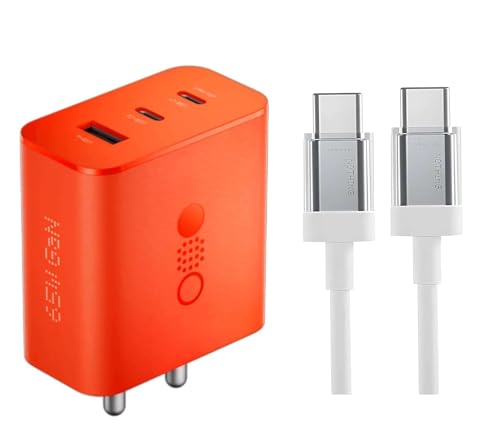 Nothing CMF Charger 65W Rapidly Charging Multiport Adapter with Lightning Fast C to C Cable Compatible with Nothing Phone 2a/Phone 2/Phone 1/Buds/Ear Stick/Laptop (Adapter & Cable) (FC-206-2865) (B0DGH36M3B) Amazon Price History, Amazon Price Tracker