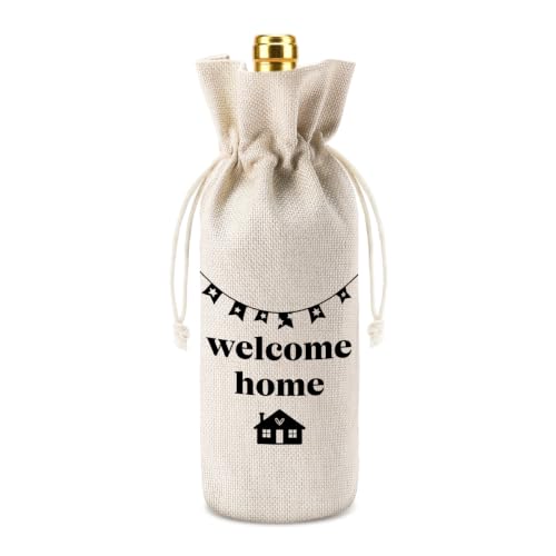 Welcome Home Wine Bag Housewarming Gifts for Women Men Military Army